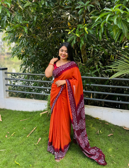 Bright & Beautiful  Georgette Saree ✨ A1615