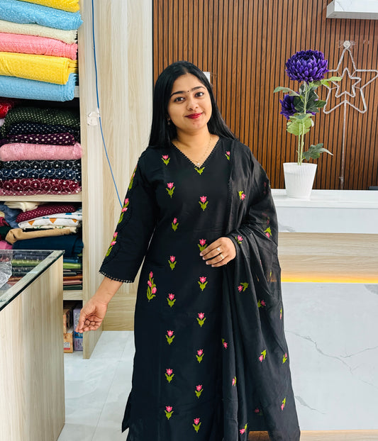 Premium Mul Mul Cotton 3 Piece