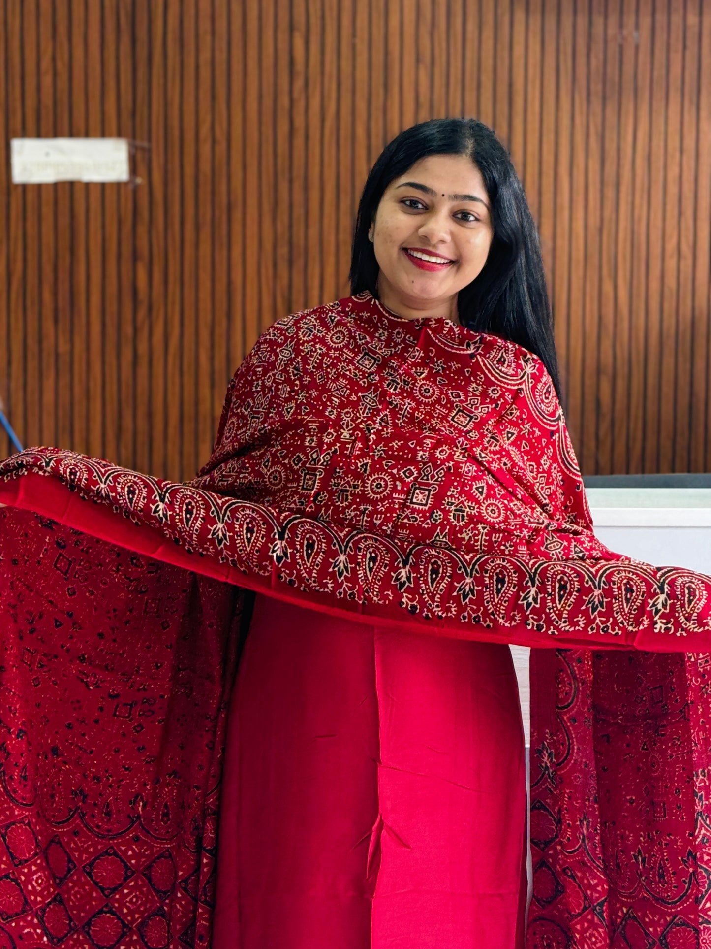 Premium Modal Fabric for Everyday Elegance Reddish Maroon A1948
