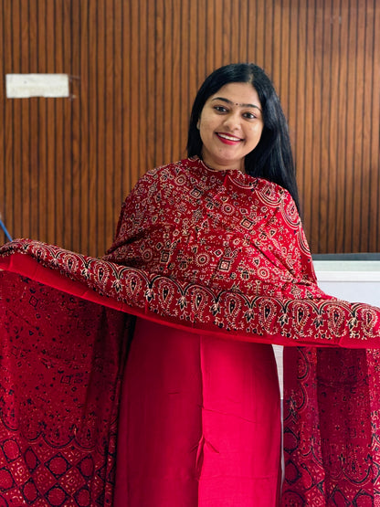 Premium Modal Fabric for Everyday Elegance Reddish Maroon A1948
