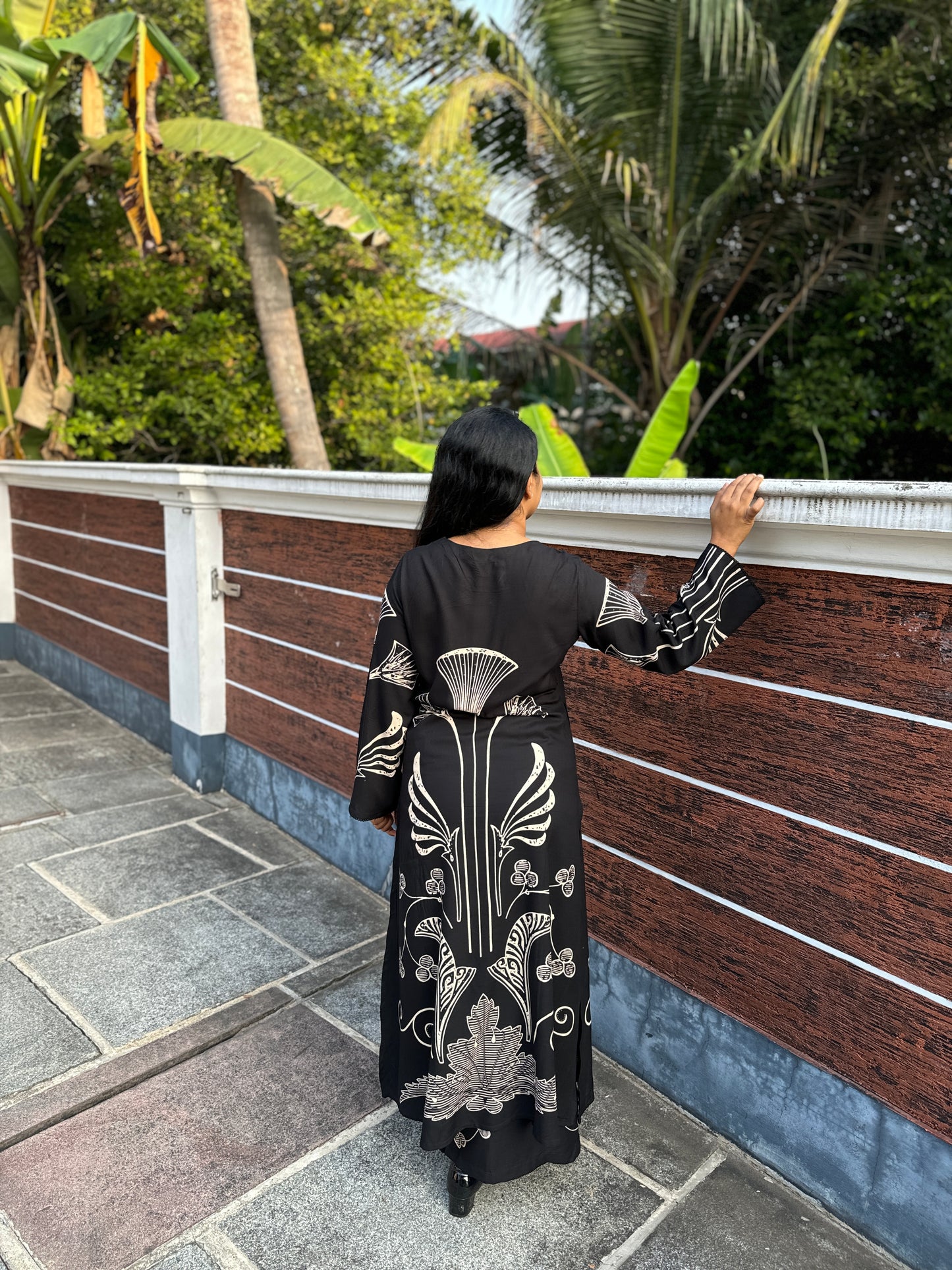 Black  Cotton 2 piece Co-ord Set-A1321