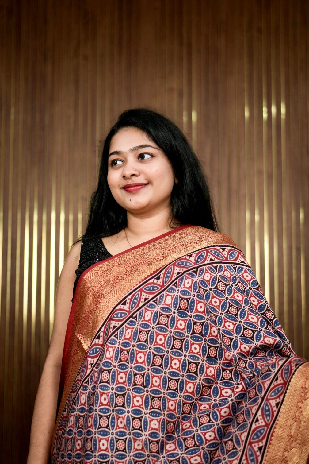 Elegant Ajrak Dolla Silk Sarees A 2004
