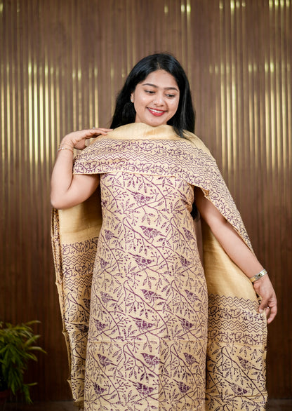Rose Silk Unstitched Salwar Material A2013