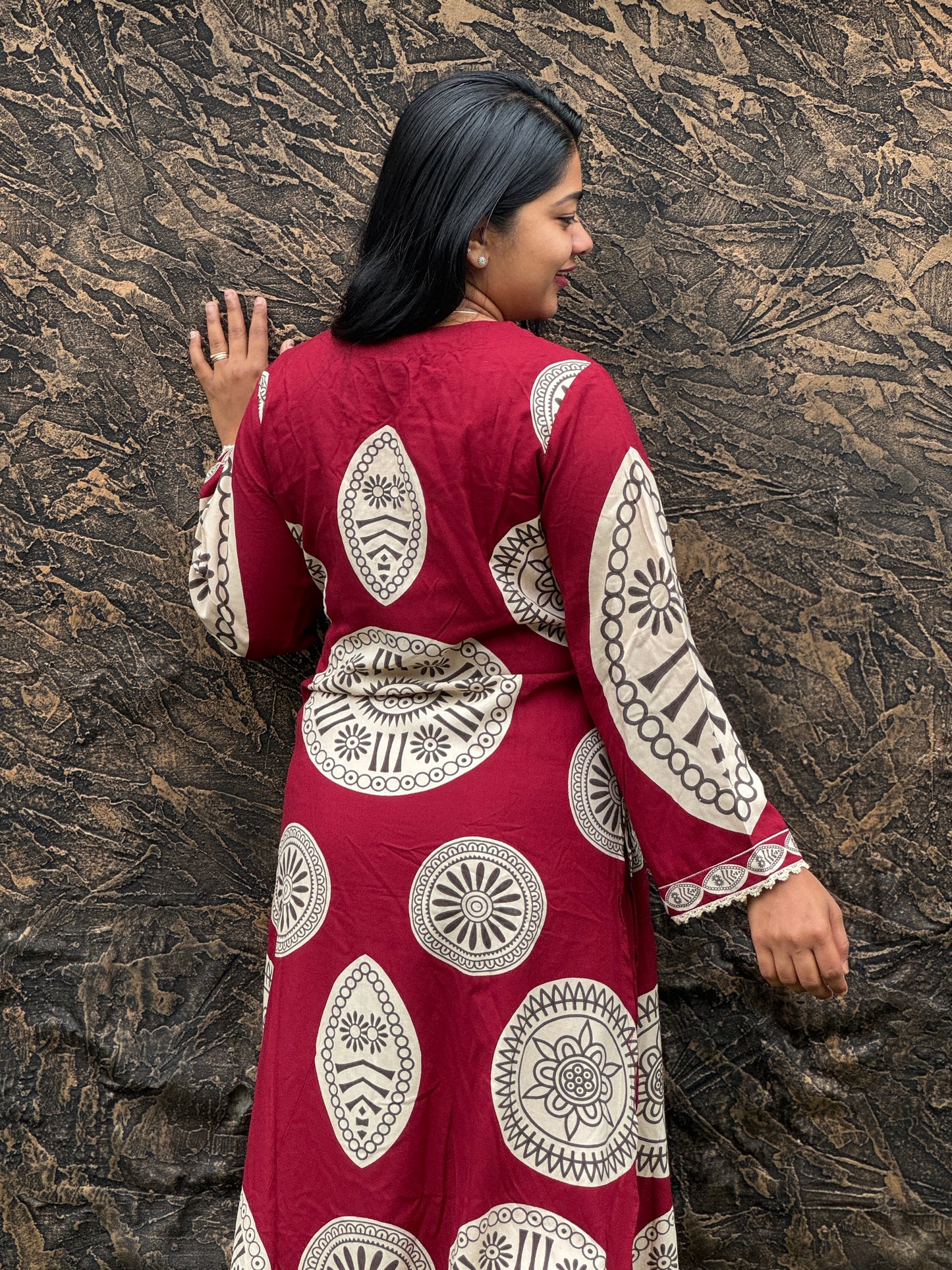 Maroon Shade 2 piece Cordset Medium to 3XL- A1449