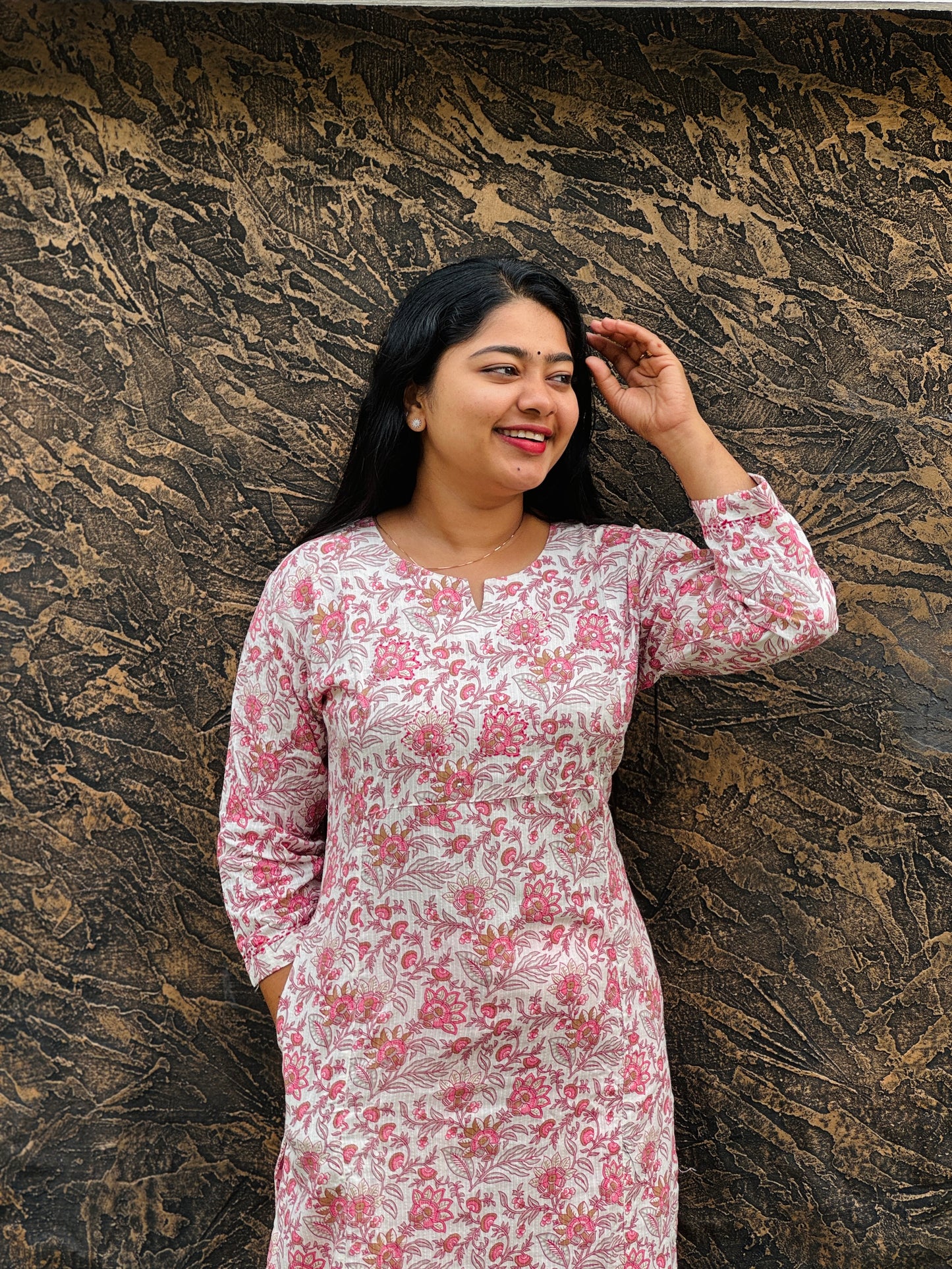 Kanda Cotton Top with Flex Cotton Bottom/ Daily Wear/ 2 piece- A1380