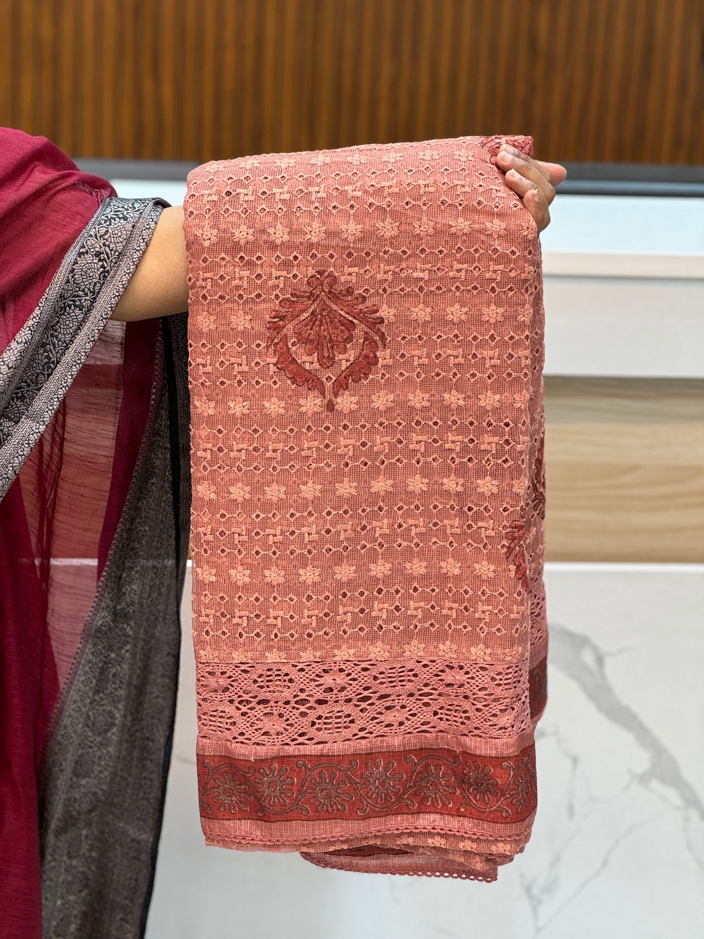Premium Net Cota Saree - A1358