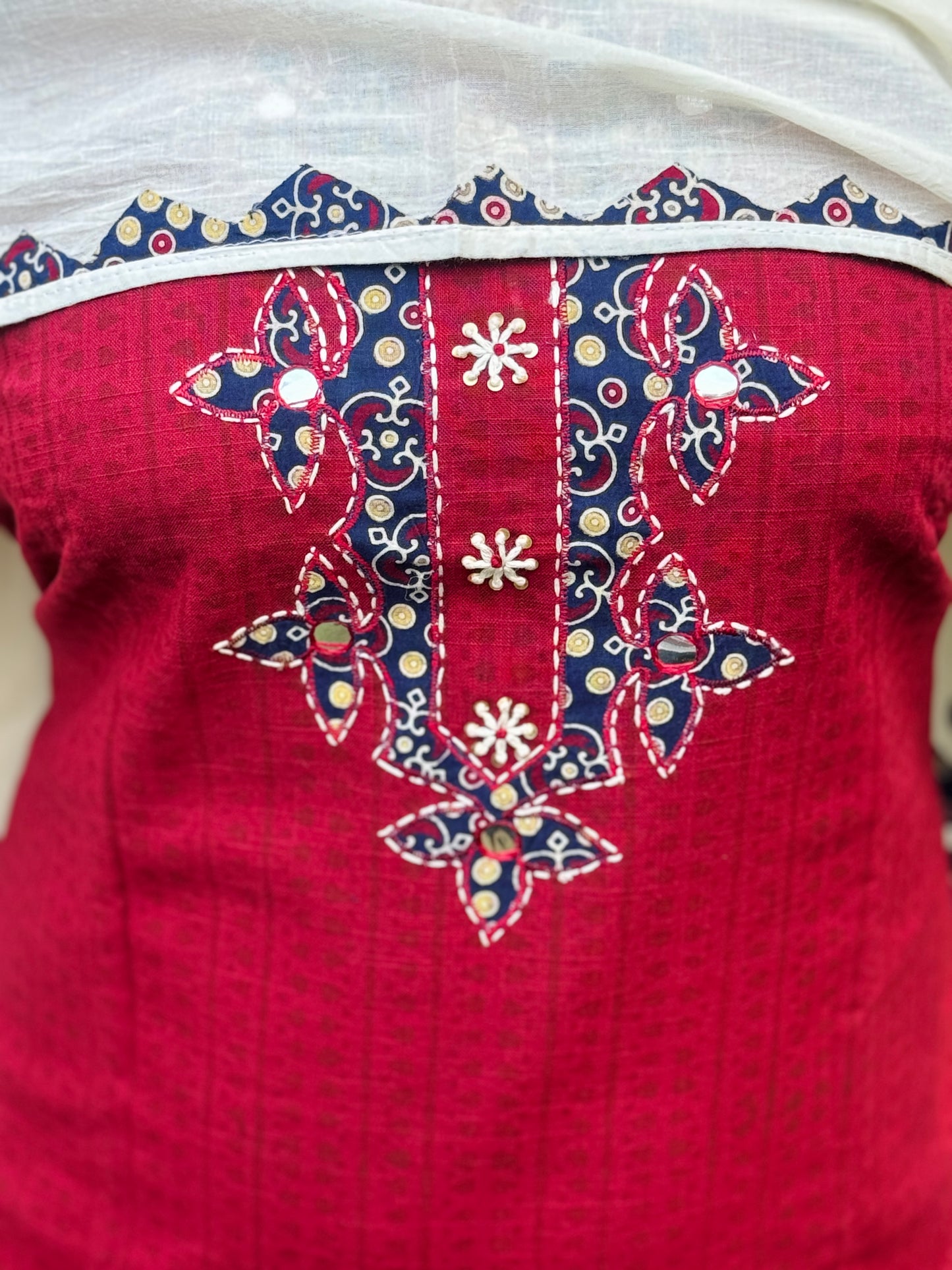 Premium Cotton Unstitched Salwar Material A1697