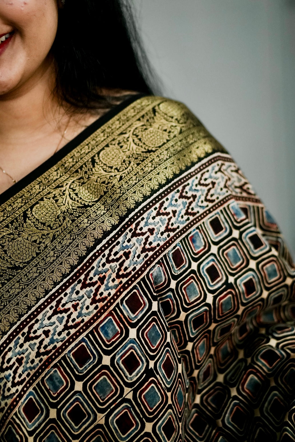Elegant Ajrak Dolla Silk Sarees A 2004