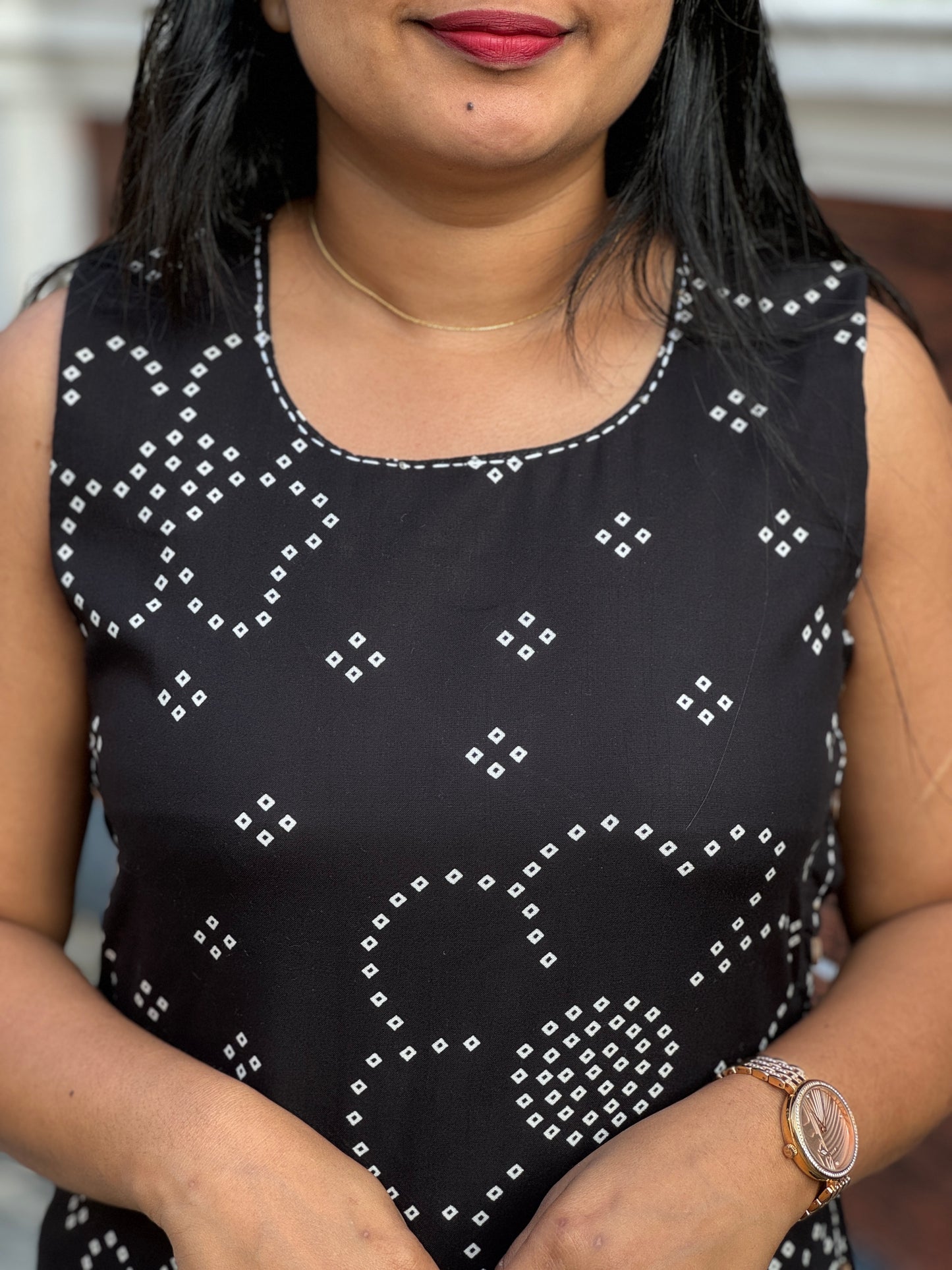 Bandhani Print Pure Cotton 2 piece Co-ord Set-A1326