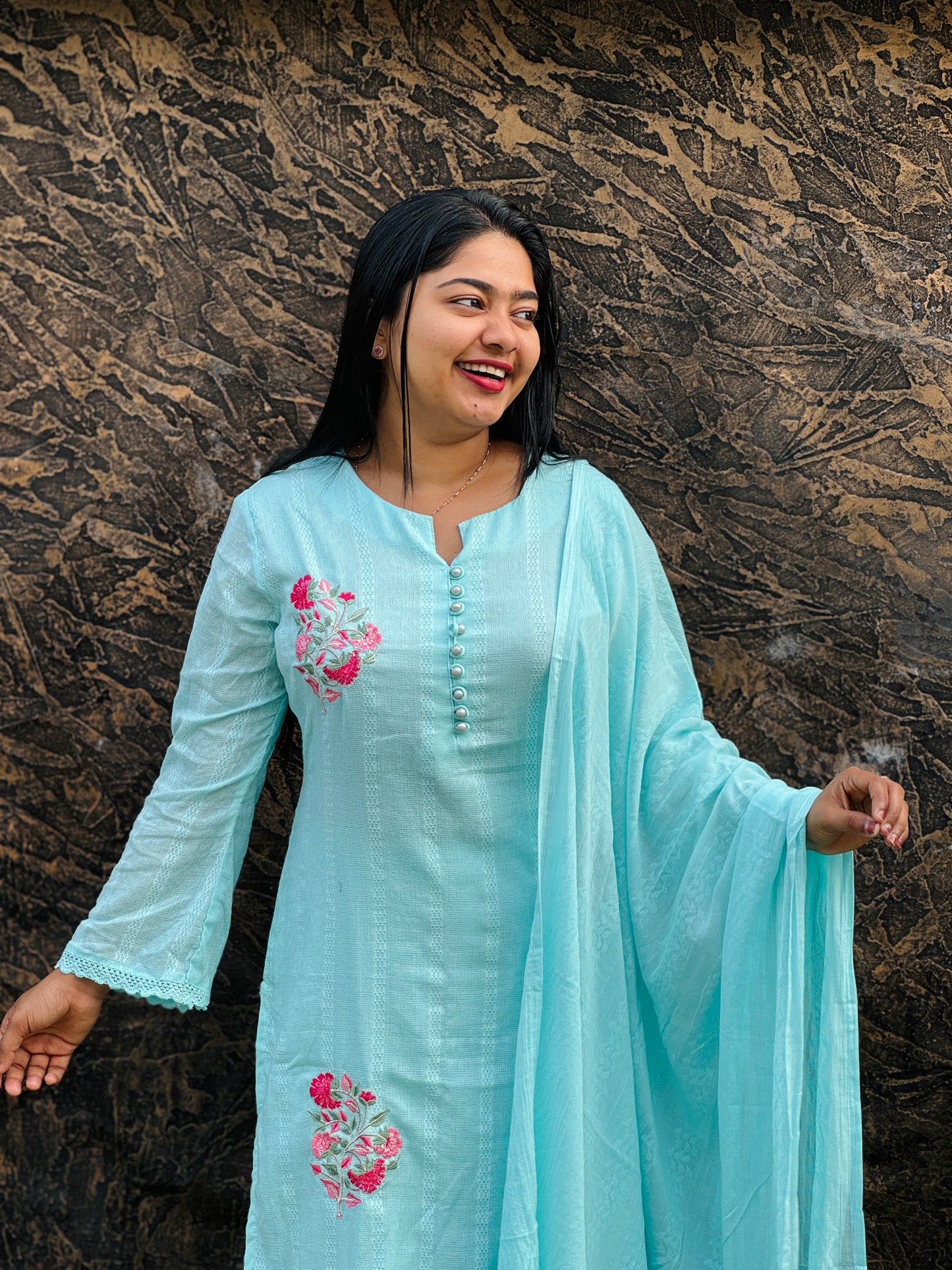 Premium Mul Mul Cotton 3 Piece - A1466