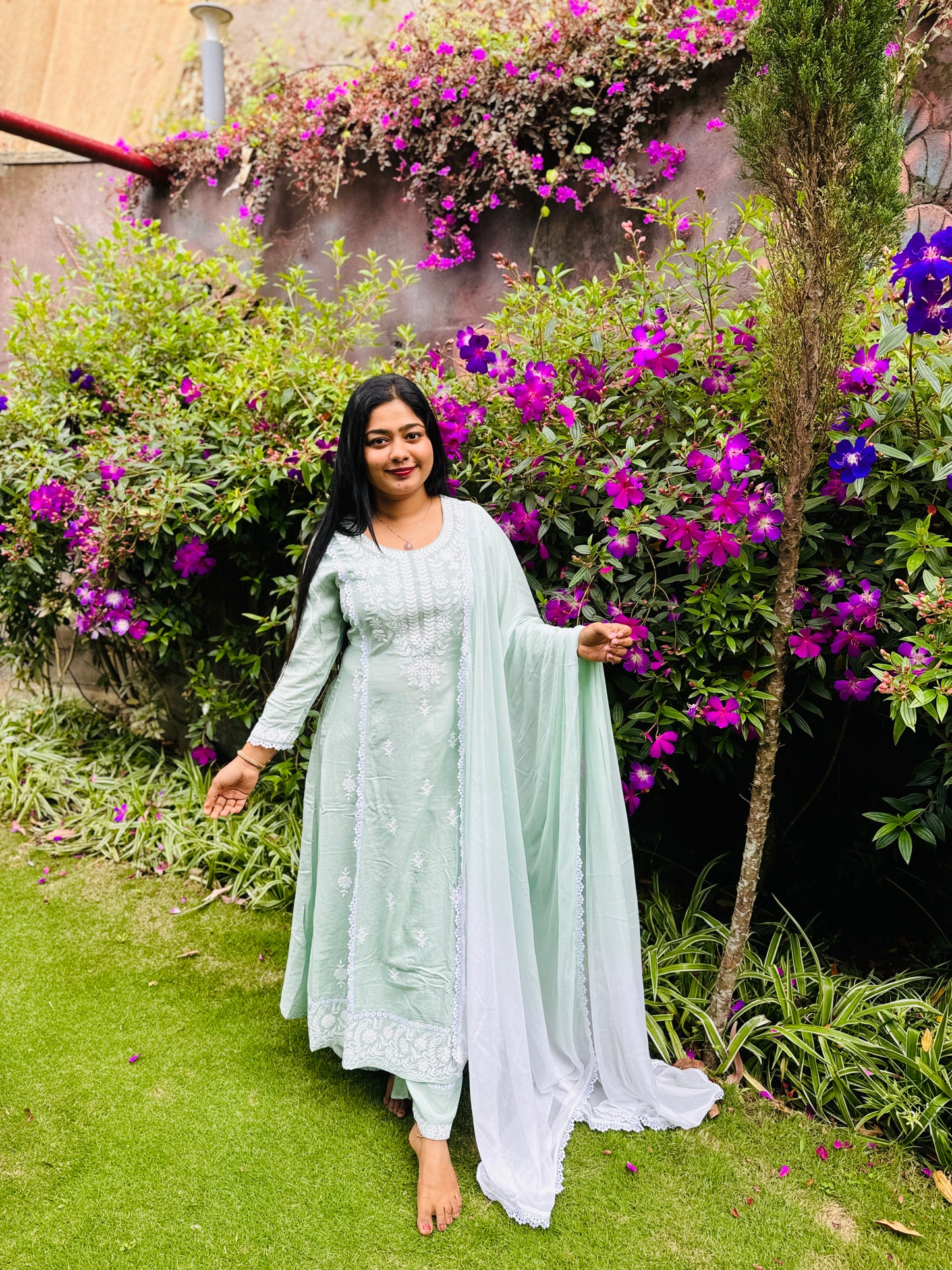 Premium Chikankari 3 piece set A- 1567