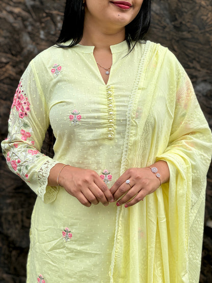 Premium Mul Mul Cotton 3 Piece A- 1576