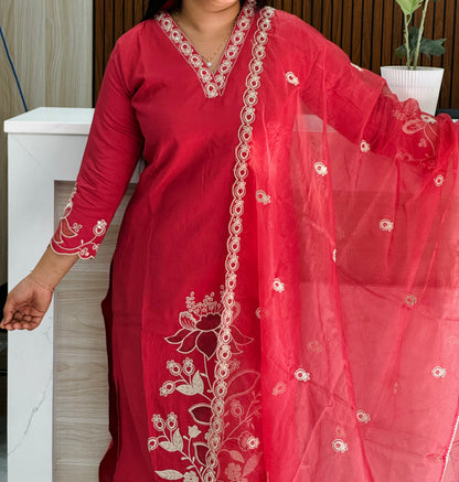 Chanderi Silk Premium 3-Piece Set ✨A1734