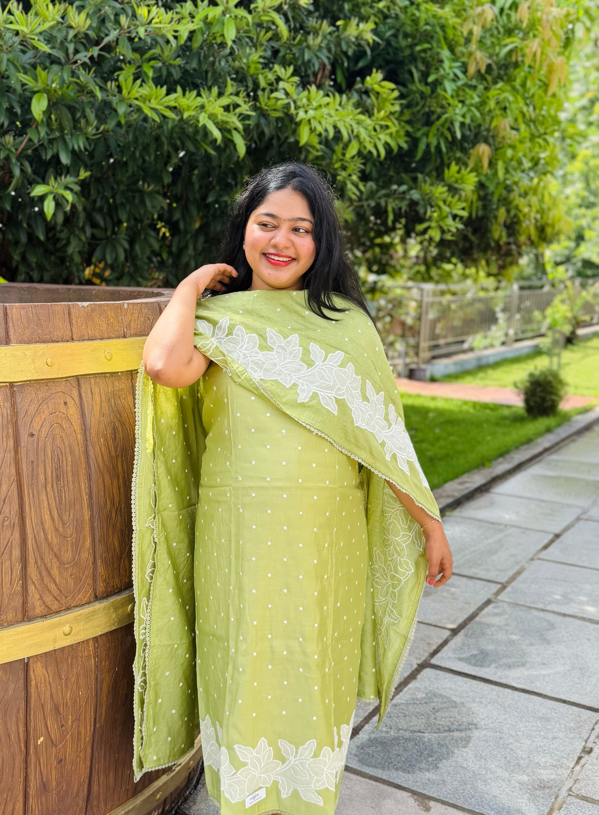 Coral Silk Unstitched Salwar Material A2047