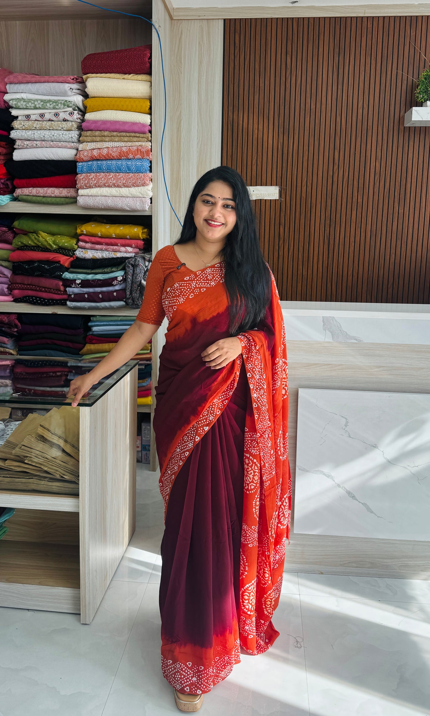 Bright & Beautiful  Georgette Saree ✨ A1944