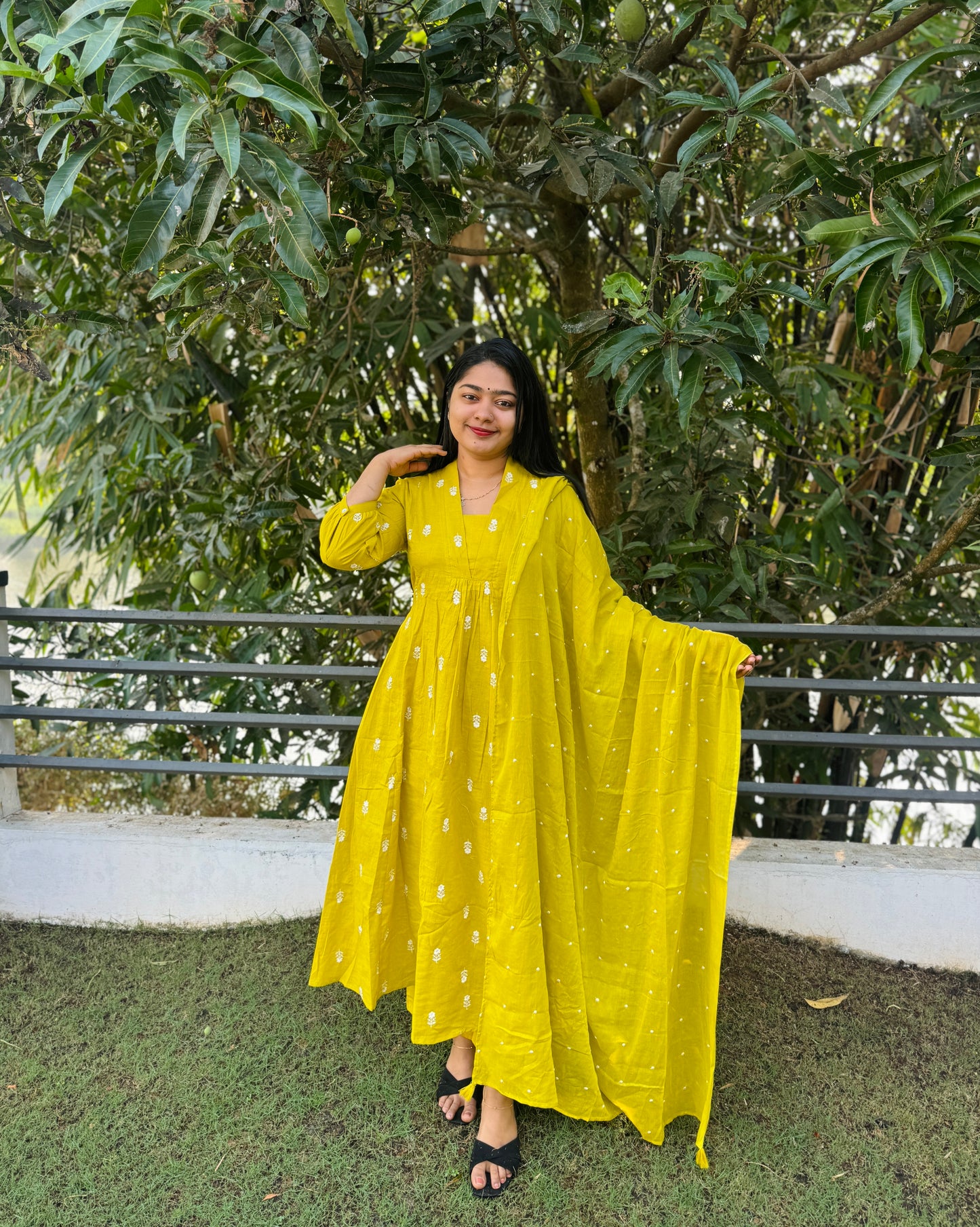 Lime yellow Shade Salwar Set A1677
