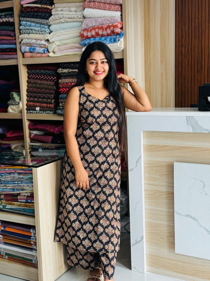 Ajrak Soft Cotton 2 piece Co-ord Set-A1341