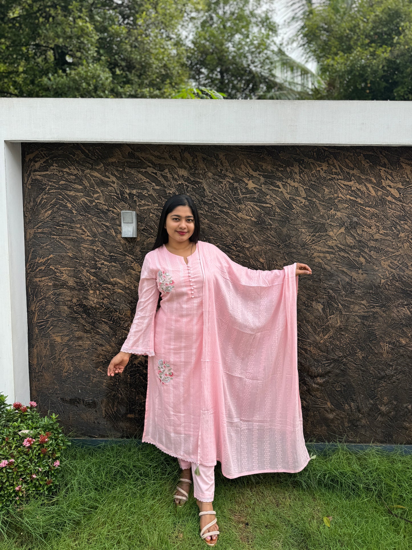 Premium Mul Mul Cotton 3 Piece - A1466