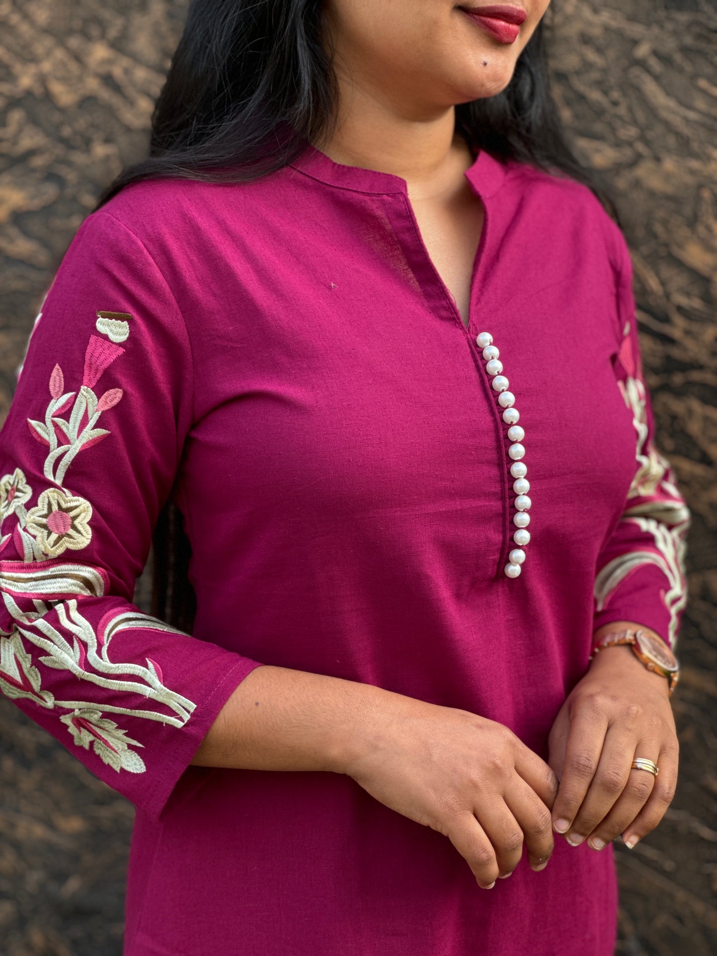 Elegant Blue & Wine Shade Cordset- A1394
