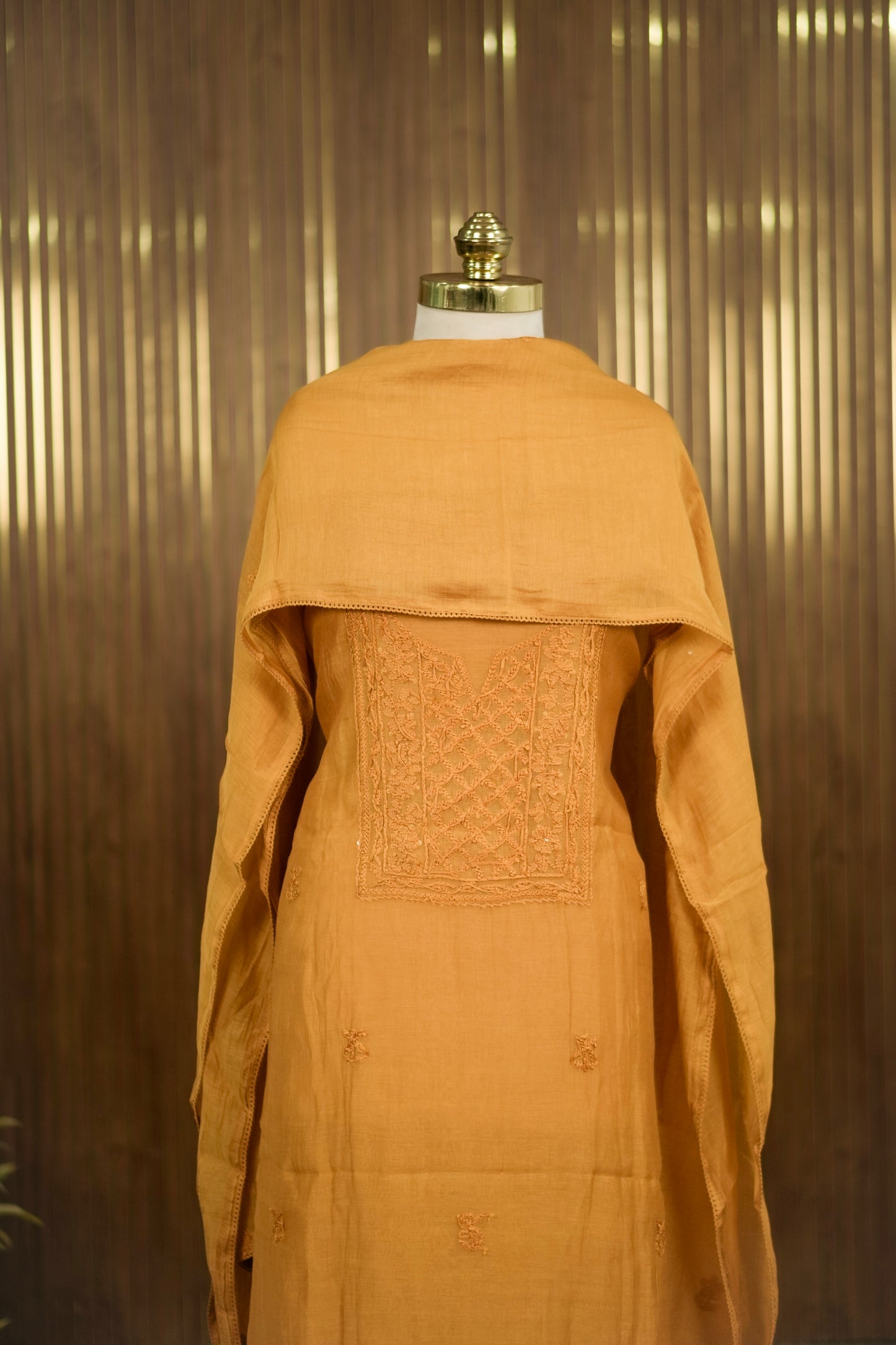 Premium Mul Chanderi Lucknow Chikankari ✨A1997