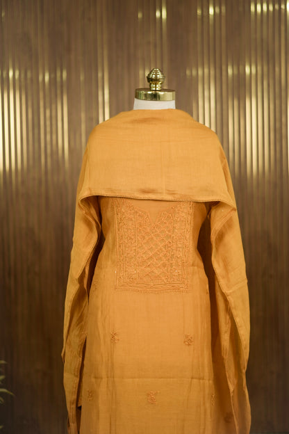 Premium Mul Chanderi Lucknow Chikankari ✨A1997