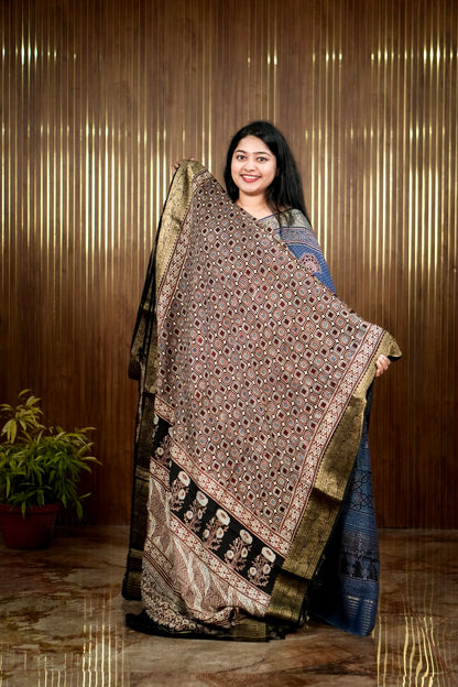 Elegant Ajrak Dolla Silk Sarees A 2004