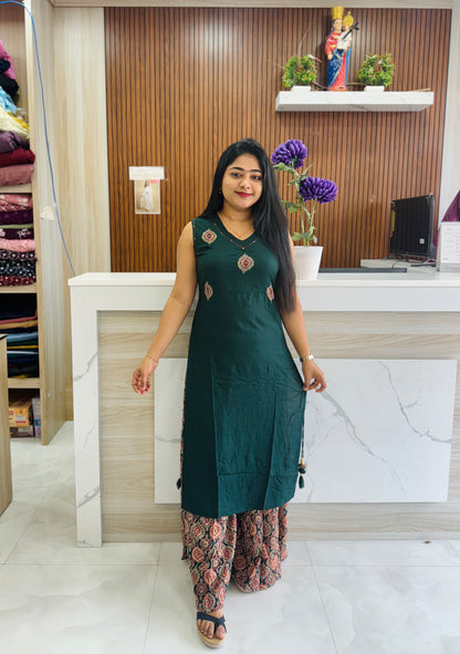 Royal Blue & Green  Comfort Set A1704