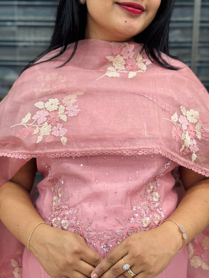 Premium Mul Chanderi Silk Unstitched Salwar Material ✨A2034