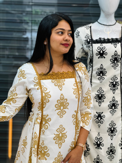 Textured Fabric Premium Frock A- 1565