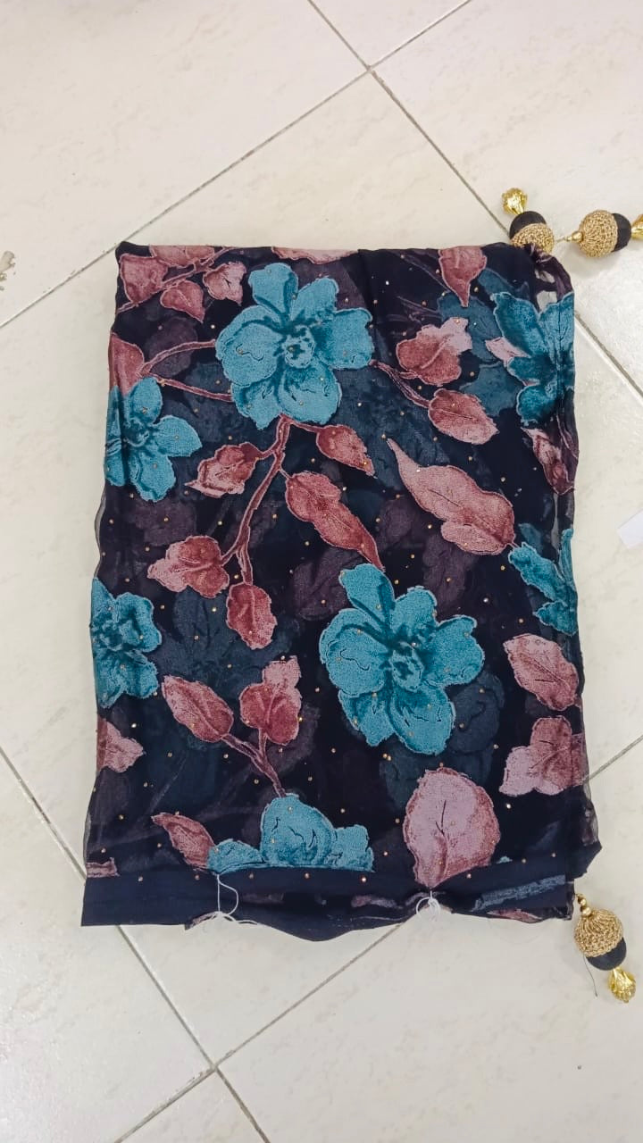 Trending Brasso Saree - A- 1493