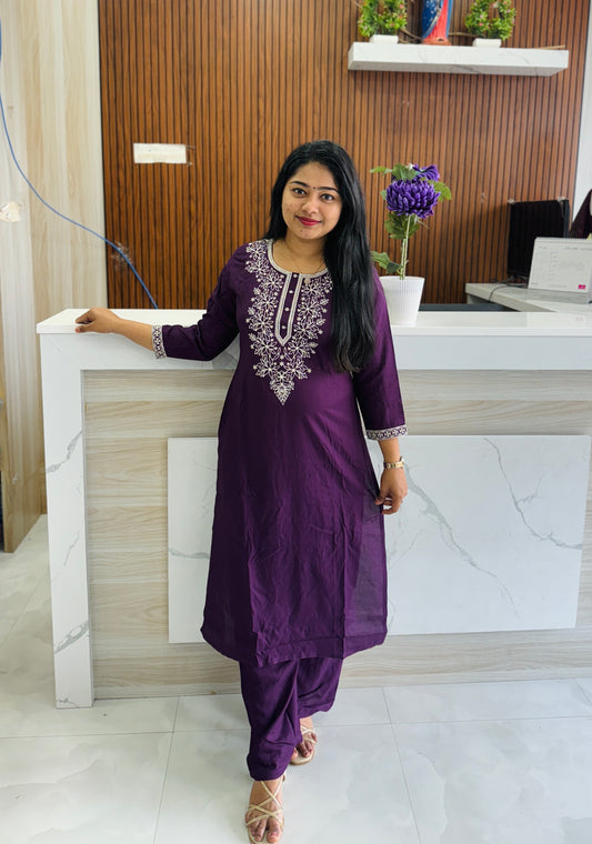 Simple & Classy Purple Cordset A1780