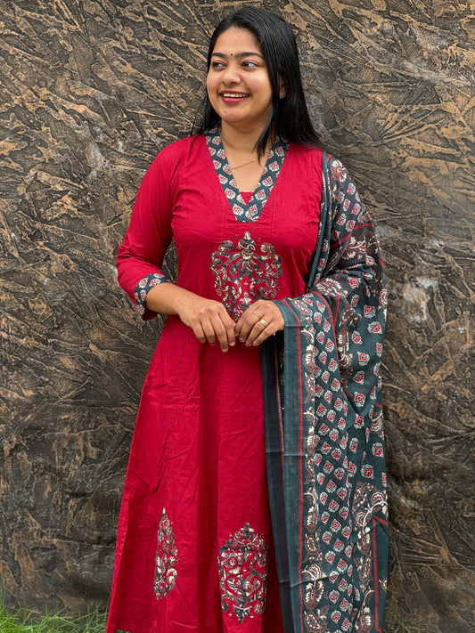 Premium Cotton Salwar Set - A1483