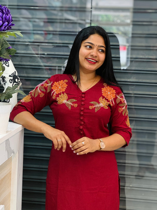 Maroon Corset – Daily & Small Function Wear A- 1560