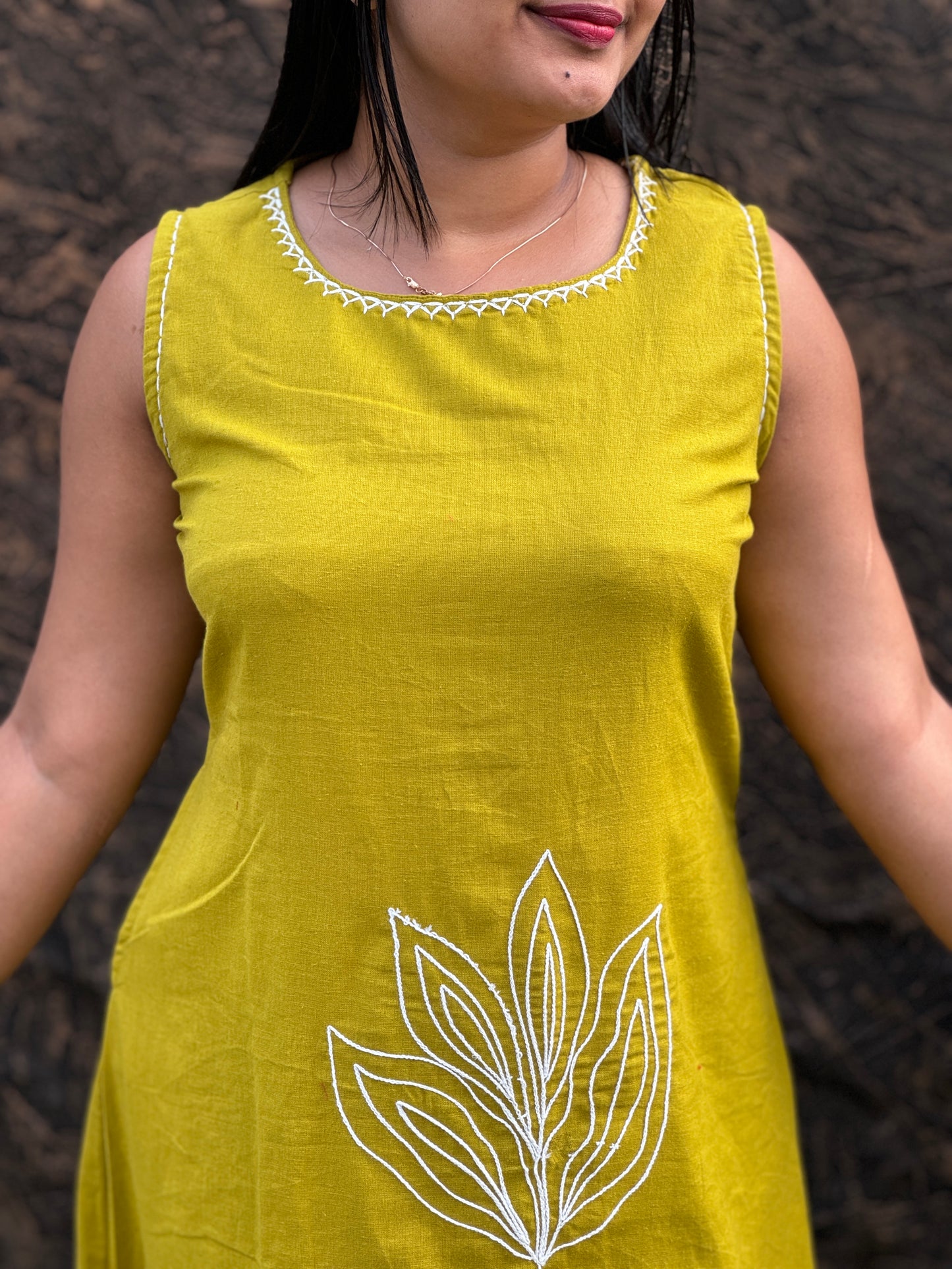 Elegant Khadi Cotton Cord Sets with Embroidery M to 3XL