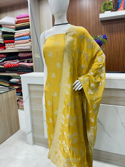 Premium Banarassi Unstiched Salwar Material A1762