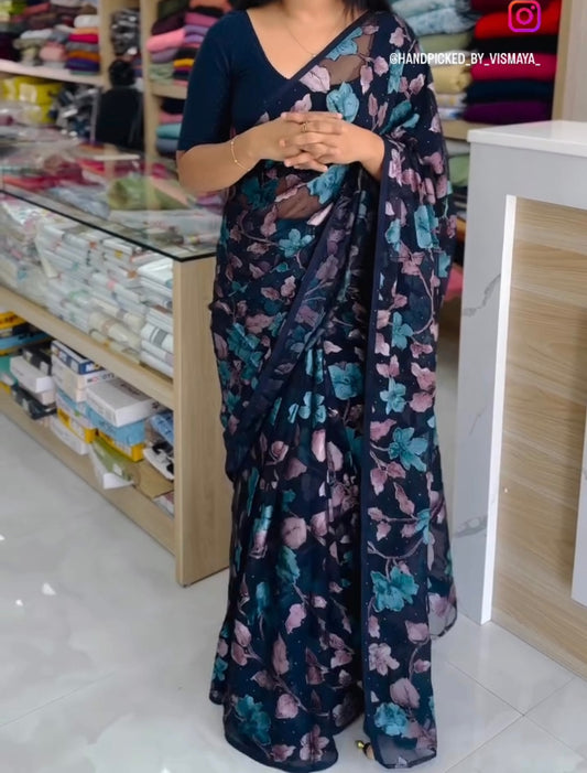 Trending Brasso Saree - A- 1493