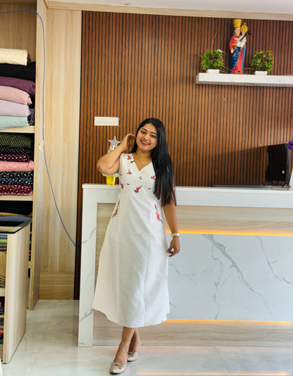 Christmas special Vatikan silk frock 🎄A1618