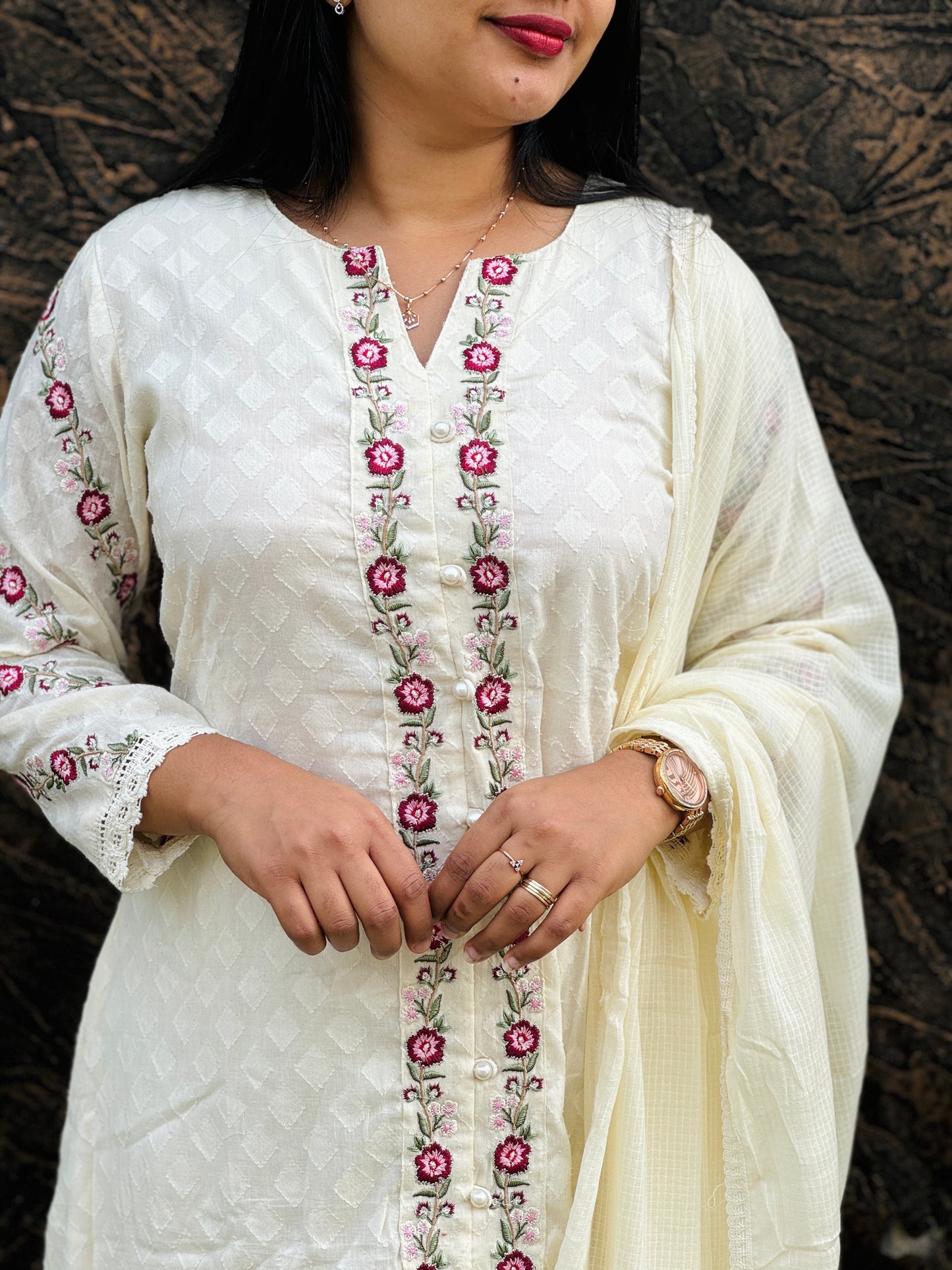 Onam Collection Premium Mul Mul Cotton 3 Piece A- 1499