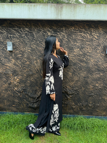 Brick Red & Black Shade 2 piece Cordset Medium to 3XL- A1453