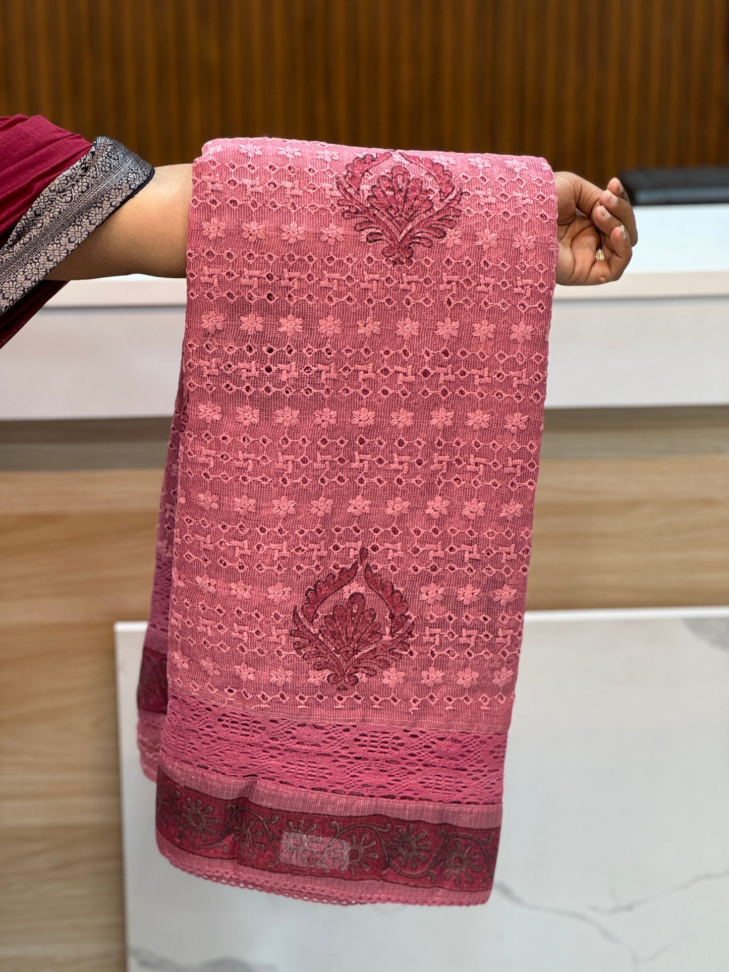Premium Net Cota Saree - A1358