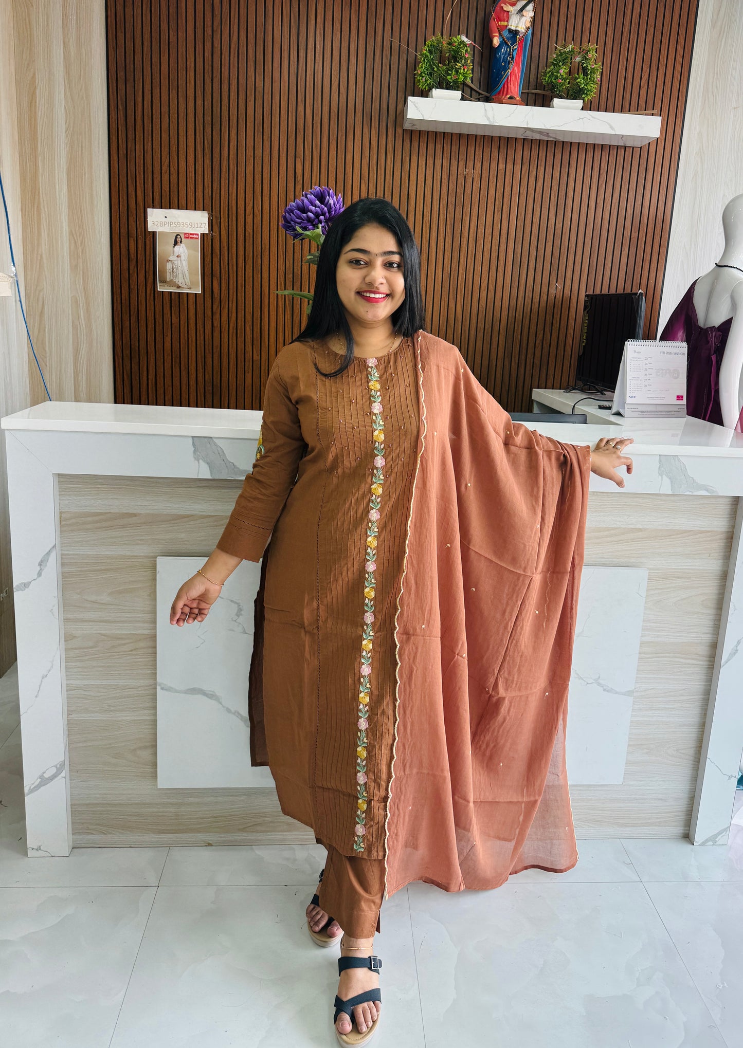 Premium Mul Mul Cotton 3 Piece A1708