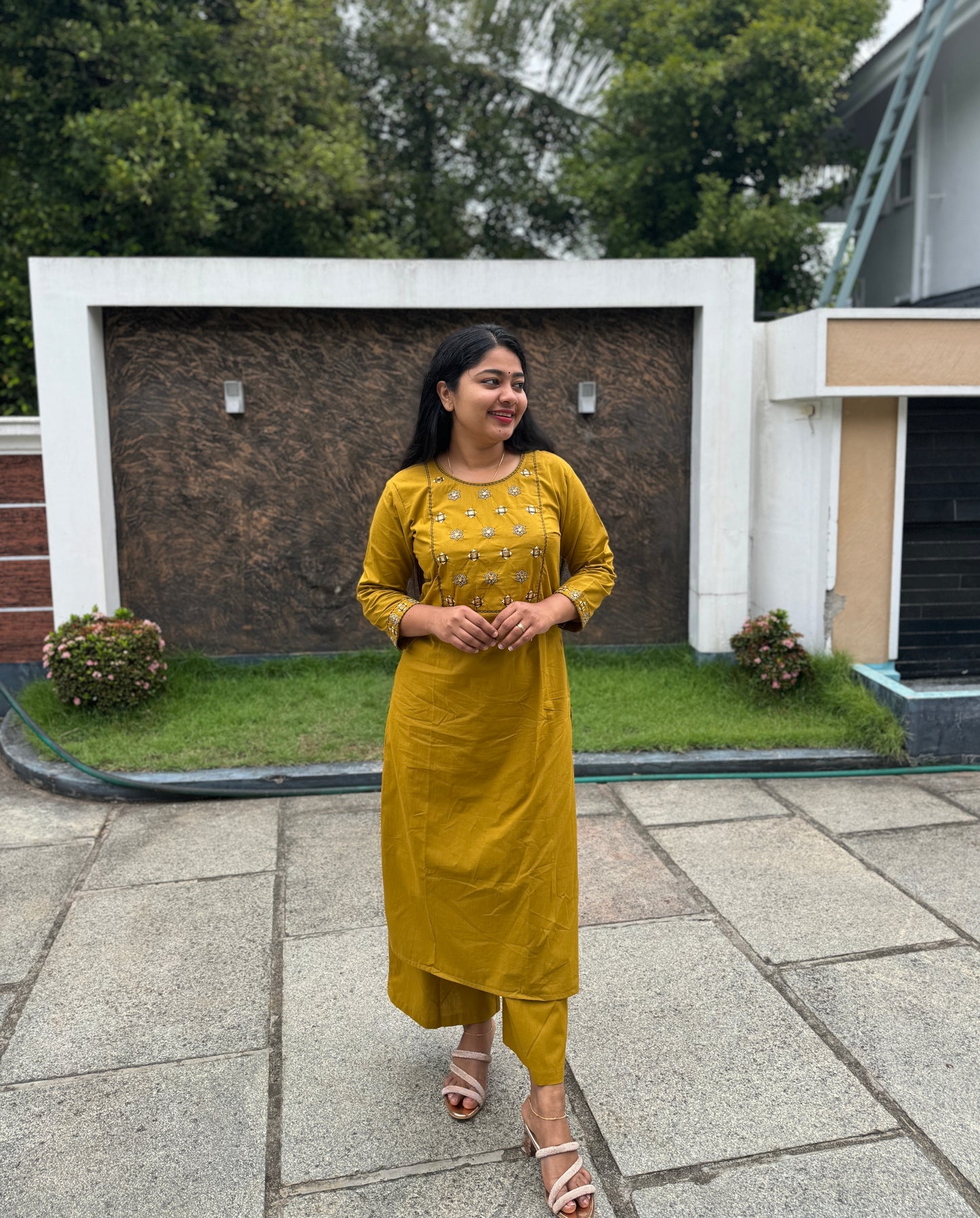 Elegant soft Cotton 2 piece Co-ord Set-A1336