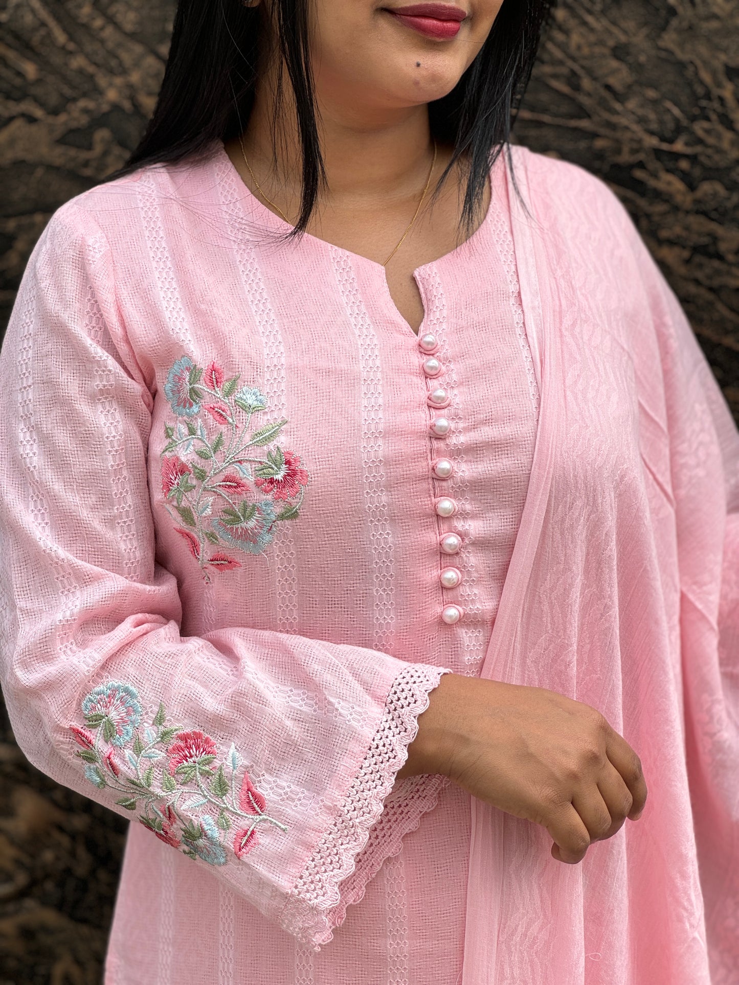 Premium Mul Mul Cotton 3 Piece - A1466
