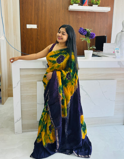 Premium Jute Silk Saree ✨A1747