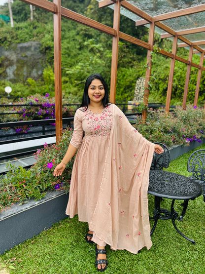 Peach Three Piece  set A- 1566