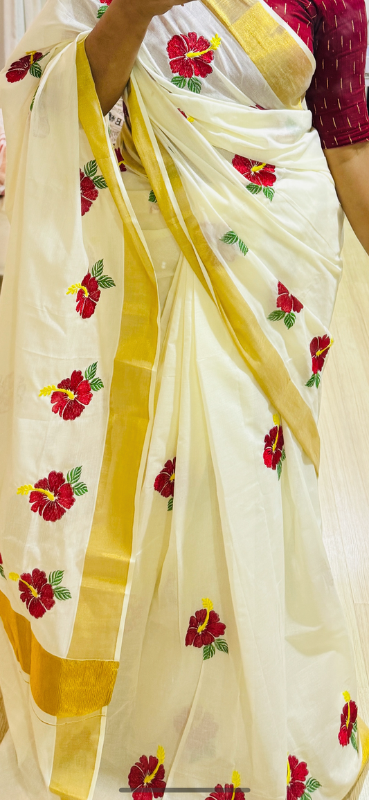 Onam Chemparathy Saree