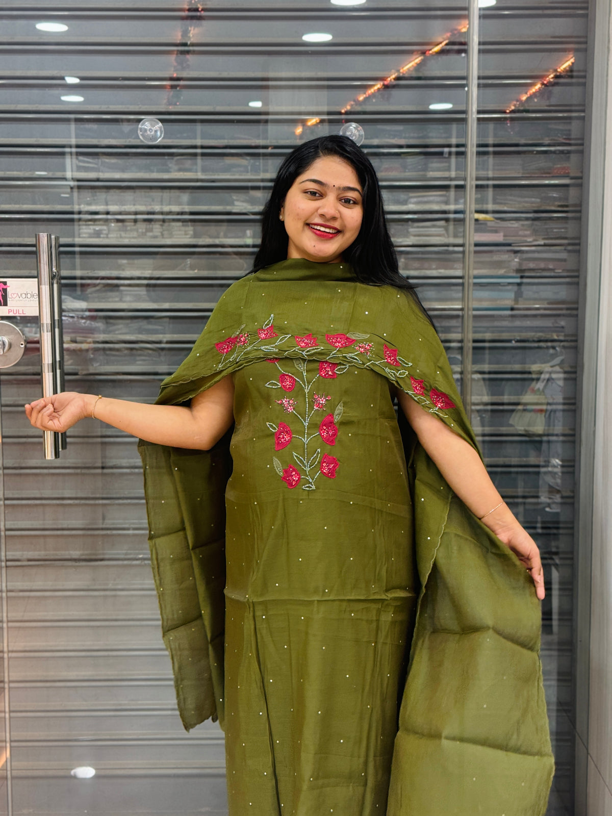 Premium Chanderi Unstiched Salwar Material A2040
