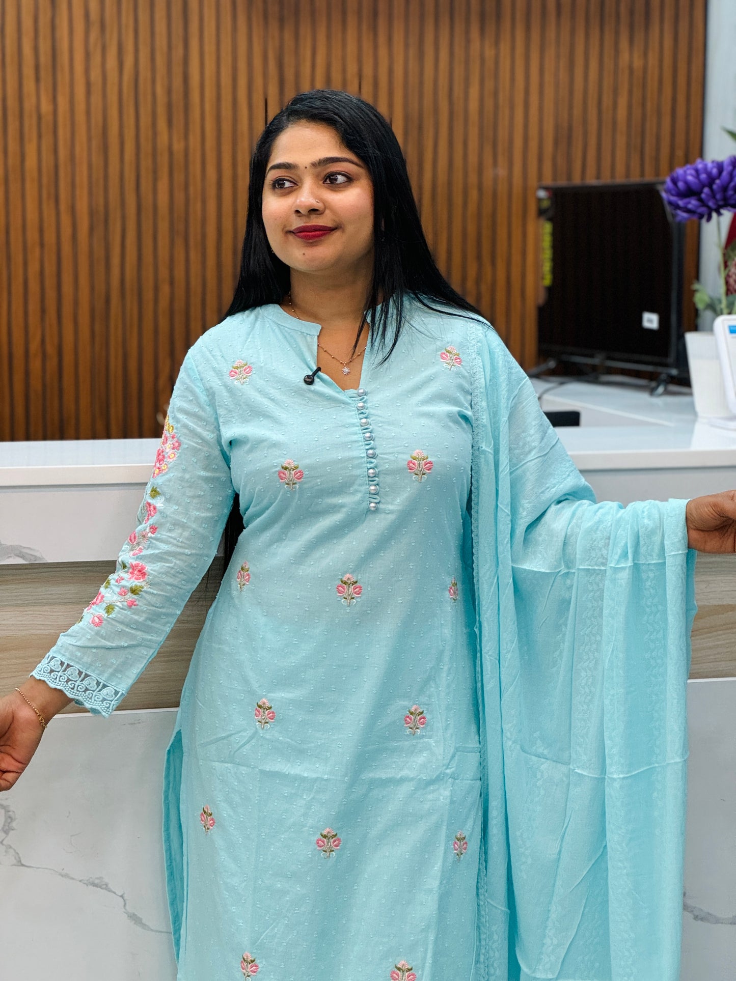 Premium Mul Mul Cotton 3 Piece A1589