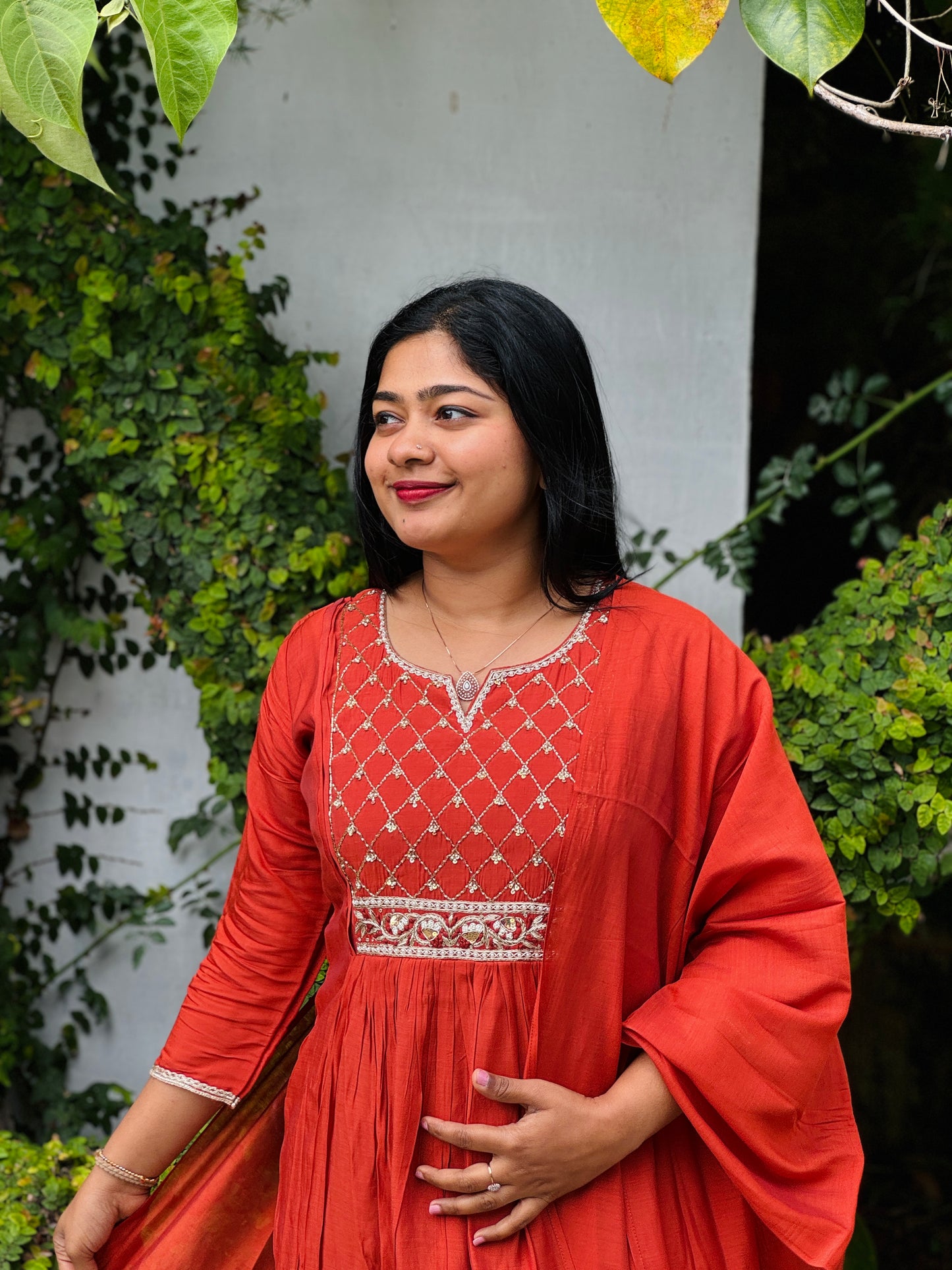 Premium Chanderi 3 piece set A- 1569