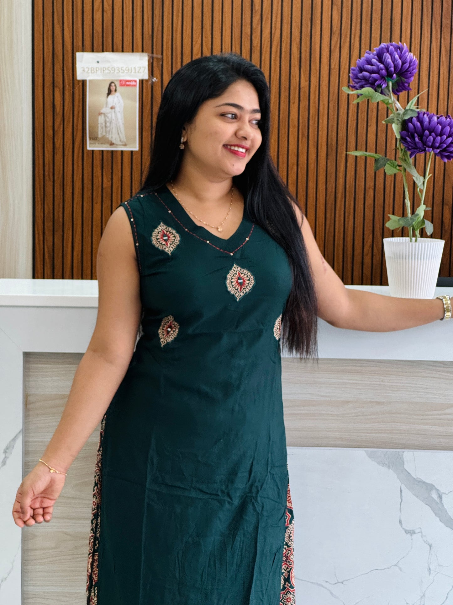 Royal Blue & Green  Comfort Set A1704